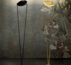 Lampadaire, Victory, laiton poli, LED, dim, 3000k, 3100 lm, Ø34cm, H180cm - Lumen Center Italia