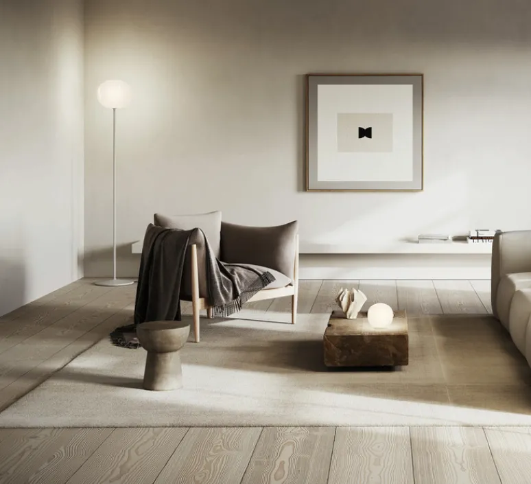 Lampadaire*Lodes Lampadaire, Volum Long 29, , Ø29cm, H152cm - blanc brillant