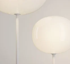 Lampadaire, Volum Short 42, blanc brillant, Ø42cm, H106cm - Lodes