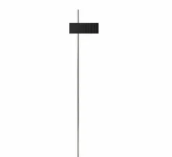 Lampadaire*Tato Italia Lampadaire, Wallie, , L34cm, H178cm - Noir, Chrome