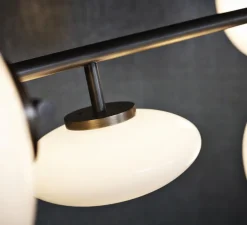Lampadaire-plafonnier, Mami, large, noir, LED, dim, 2700K, L60cm, H270-300cm - Penta
