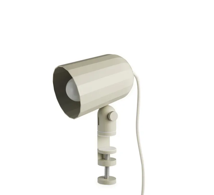Lampe à pince, Noc avec câble, blanc cassé Pantone 1C, L10cm, H22cm - Hay