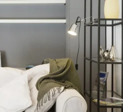 Enfants|Applique*Faro Lampe à pince, Studio, , L9cm, P7cm - chrome brillant et blanc