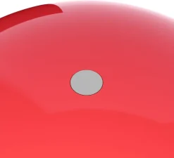 Lampe*Verpan Lampe à poser / baladeuse, Wire, , LED, IP44, Ø18cm, H25cm - rouge, chrome