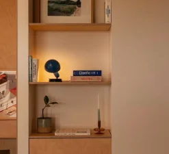 Lampe*Faro Lampe à poser à pince, Bela, , Ø14,6cm, H24cm - bleu