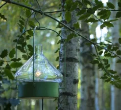 Lampe*Roger Pradier Lampe à poser à suspendre, d'extérieur, La Hutte N°2, , IP65, Ø34,4cm, H56cm - vert fougère