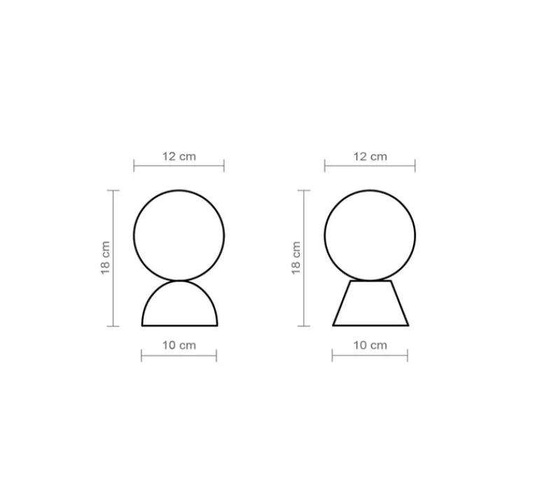 Lampe*Luxcambra Lampe à poser, Abisal S Mini, albâtre, , Ø12cm, H18cm - beige