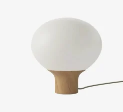 Lampe*Bolia Lampe à poser, Acorn, , Ø32cm, H34cm - bois, blanc