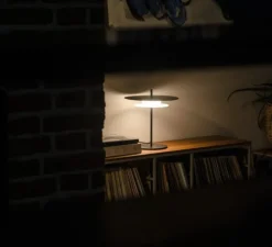 Suspension*Loftlight Lampe à poser, Aeroplan, , LED, 3000K, 1400 lm, Ø32cm, H35cm - noir