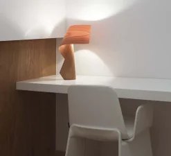 Lampe à poser, Air, bois naturel de cerisier, H49cm - LZF