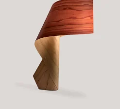 Lampe à poser, Air, bois naturel de cerisier, H49cm - LZF