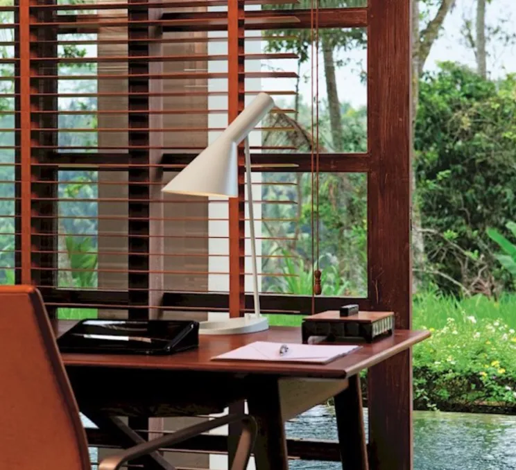 Lampe à poser, AJ, blanc, L21,5cm, H56cm - Louis Poulsen