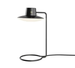 Lampe*Louis Poulsen Lampe à poser, AJ Oxford avec abat-jour, , Ø22cm, H41cm - noir, verre opalin