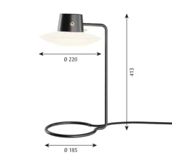 Lampe à poser, AJ Oxford, Opale, Ø22cm, H41cm - Louis Poulsen