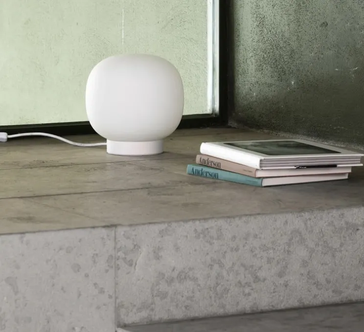 Lampe à poser, Amelia, blanc, Ø21,5cm, H21,6cm - Faro