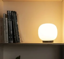 Lampe à poser, Amelia, noir, Ø21,5cm, H21,6cm - Faro