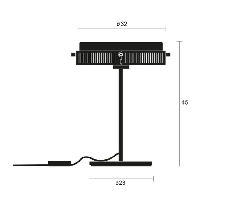 Lampe à poser, Anima, Blanc mat, LED, 2700K, 462 lm, Ø32cm, H45cm - Lumina
