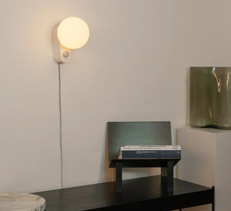 Lampe à poser, Applique murale, Alumina, blanc, L22cm, H24cm - Tala
