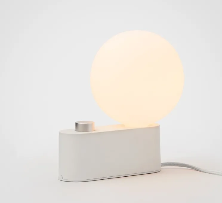 Lampe à poser, Applique murale, Alumina, blanc, L22cm, H24cm - Tala