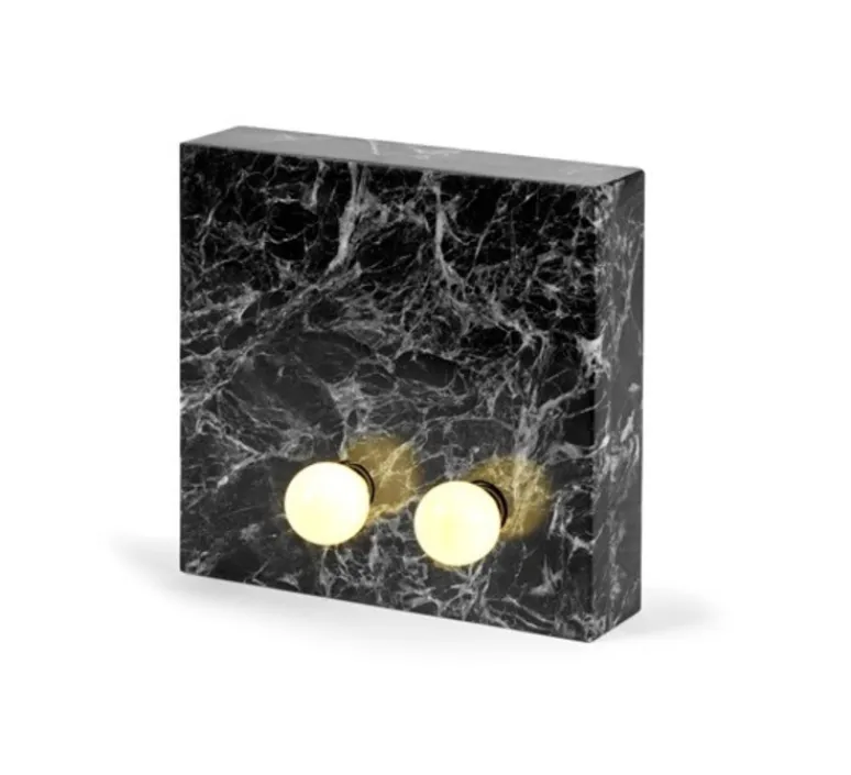 Lampe*Serax Lampe à poser, applique murale, KVG 02 03 , , Ø25cm, P6cm - marbre noir