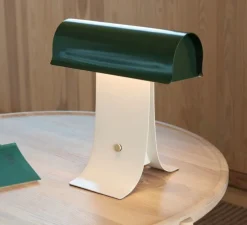 Lampe*Northern Lampe à poser, Archive, , LED, dim, 2700K, 900 lm, L25cm, H27cm - vert foncé, gris clair