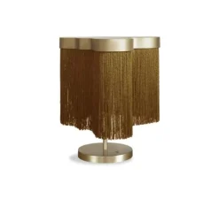 Lampe à poser, Arcipelago Maiorca, cognac, LED, 3000K, 1800lm, Ø34cm, H46cm - Contardi