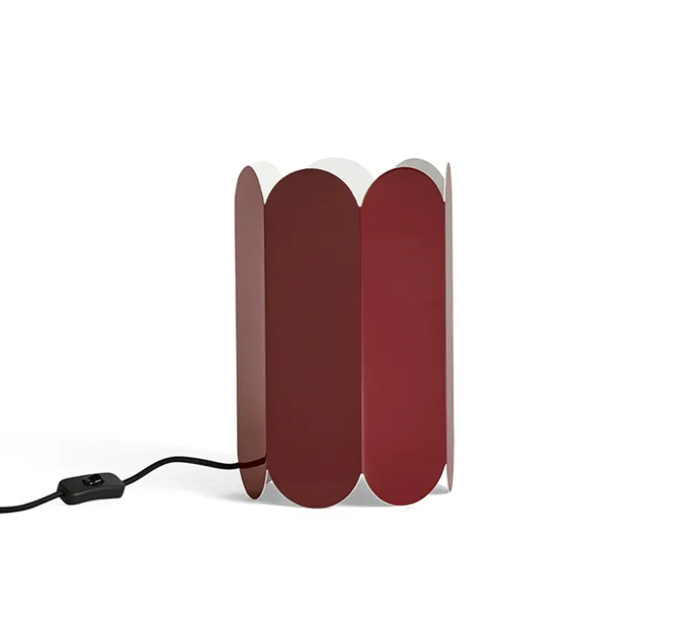 Lampe à poser, Arcs, rouge auburn, Ø20cm, H30cm - Hay