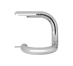 Lampe à poser, Aspide, argent, 6W, 470lm, H28cm - Gubi