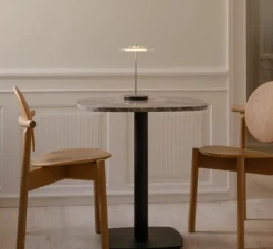 Lampe à poser, asteria move, verre et acier, LED, dim, 2500K, 25-140 lm, Ø20cm, H30,6cm - Umage