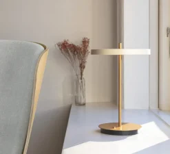 Lampe*Umage Lampe à poser, Asteria, , LED, 3000K, 600lm, Ø31cm, H41,5cm - perle blanc