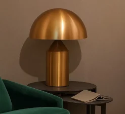 Lampe*Oluce Lampe à poser, Atollo, , H70cm, Ø50cm - laiton