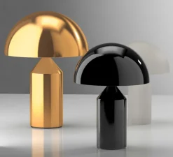 Lampe*Oluce Lampe à poser, Atollo, , Ø25cm, H35cm - noir