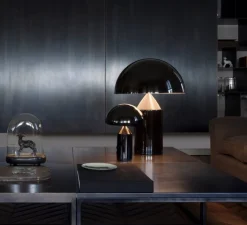 Lampe*Oluce Lampe à poser, Atollo, , Ø25cm, H35cm - noir