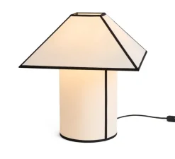 Lampe*HAY Lampe à poser, Ava Pyramid 450, , L45cm, H50cm - blanc et noir