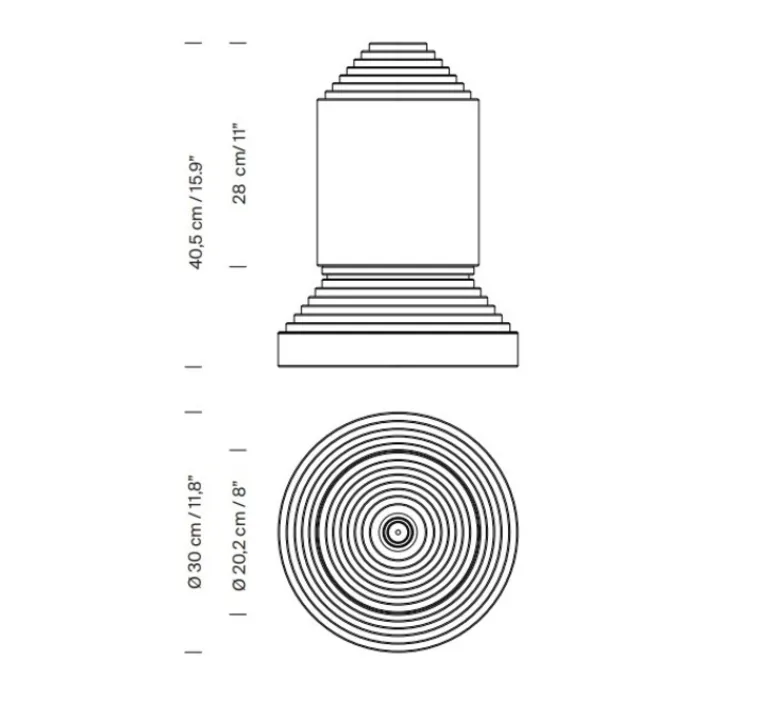 Lampe*Santa & Cole Lampe à poser, Babel, , Ø30cm, H40,5cm - Albâtre