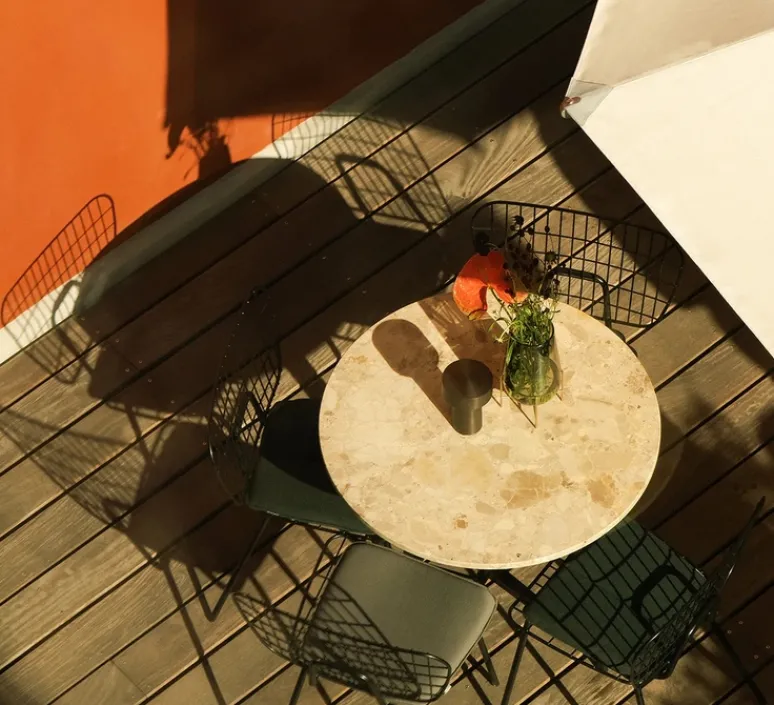 Lampe*Audo Copenhagen Lampe à poser, Baladeuse, Column , , IP44, LED, dim, 2700K, 150 lm, Ø12cm, H17,6cm - bronze