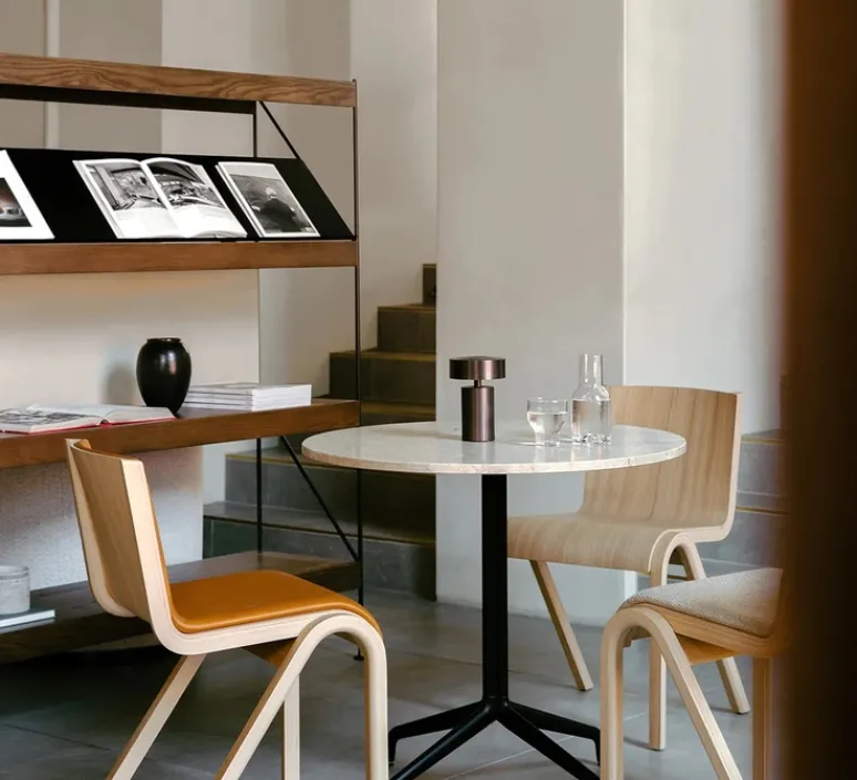 Lampe*Audo Copenhagen Lampe à poser, Baladeuse, Column , , IP44, LED, dim, 2700K, 150 lm, Ø12cm, H17,6cm - bronze