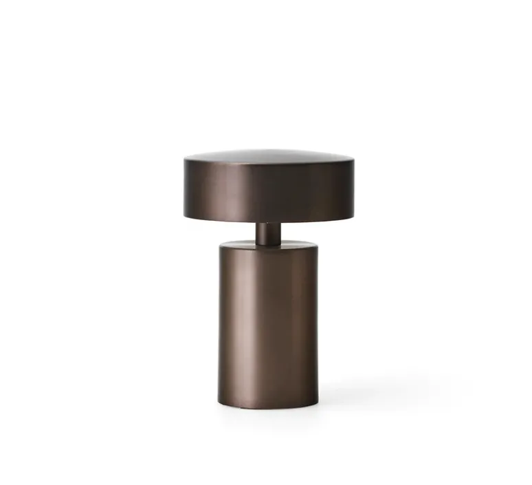 Lampe*Audo Copenhagen Lampe à poser, Baladeuse, Column , , IP44, LED, dim, 2700K, 150 lm, Ø12cm, H17,6cm - bronze