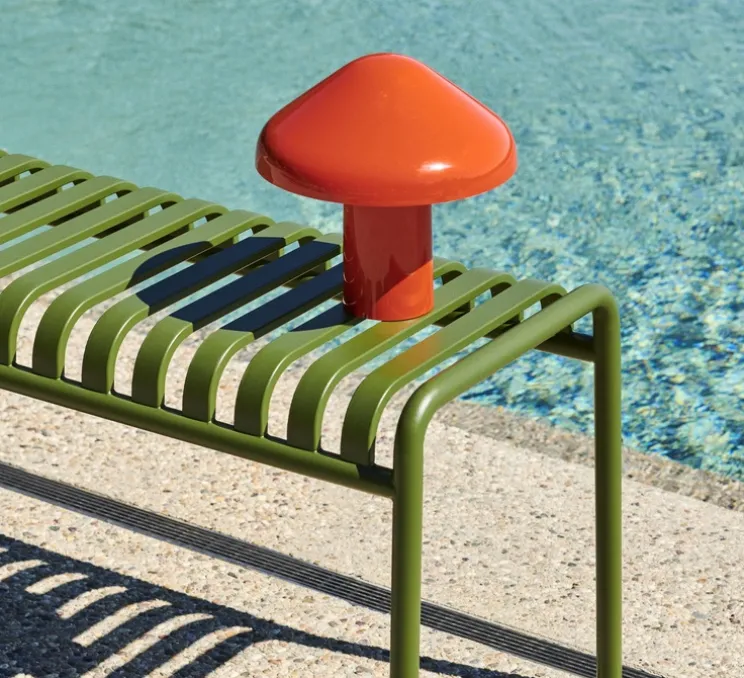 Lampe à poser, Baladeuse d'extérieur, Pao, Rouge, IP44, LED, 2800K, 220lm, Ø23cm, H23cm - HAY