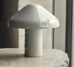 Lampe à poser, Baladeuse d'extérieur, Pao, Blanc crème, IP44, LED, 2800K, 220lm, Ø23cm, H23cm - HAY