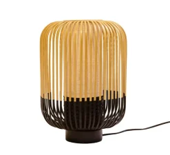 Lampe*Forestier Lampe à poser, Bamboo Light M, noir, Ø27cm, H39cm - bambou, noir