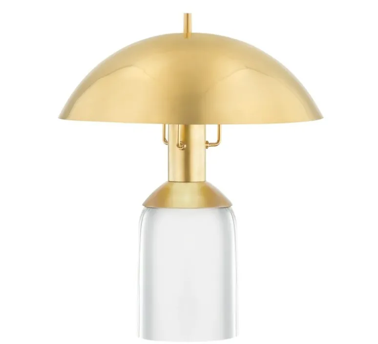 Lampe*Hudson Valley Lighting Lampe à poser, Bayside, , Ø33cm, H41cm - laiton