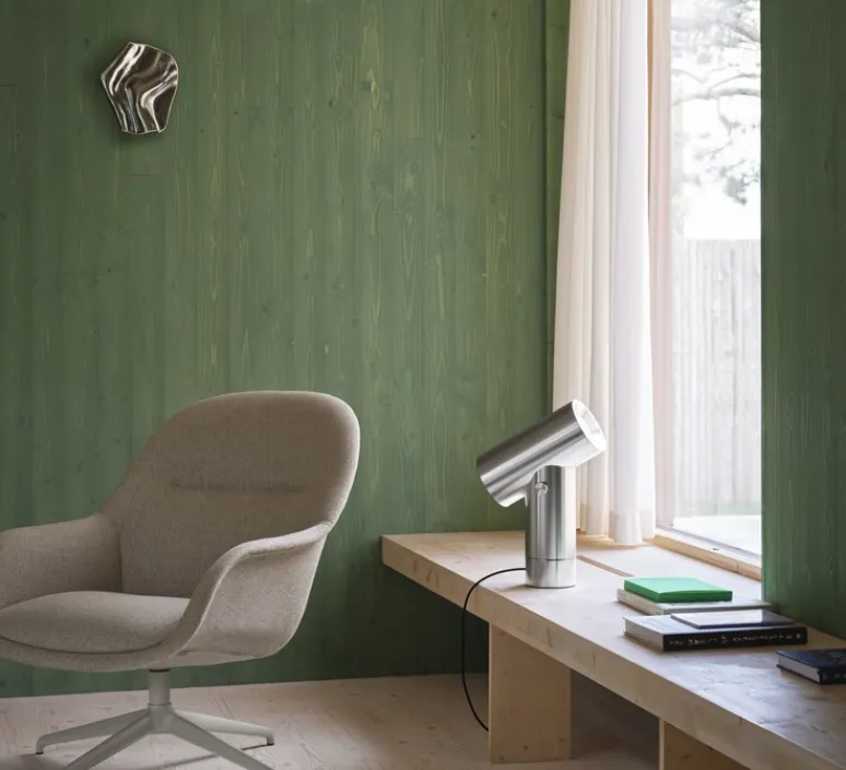 Lampe*Muuto Lampe à poser, Beam, , LED, dim, 2700K, 90-1000 lm, L31,8cm, H45,4cm - aluminium poli