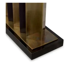 Lampe à poser, Belize, laiton, abat-jour noir, L50cm, H80,5cm - Eichholtz