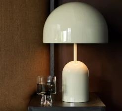 Lampe*Tom Dixon Lampe à poser, Bell, clair, LED, dim, 3000K, 800 lm, L11,5cm, H42,5cm - Gris