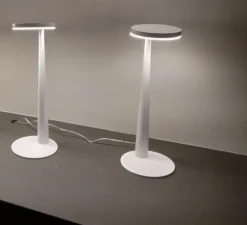 Lampe à poser, Bella, blanc, LED, 2700K, 388LM, Ø12cm, H31,6cm - PANZERI