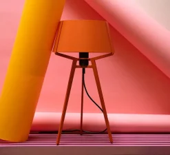 Enfants|Lampe*Tonone Lampe à poser, Bella, , Ø27cm, H51,6cm - orange vif