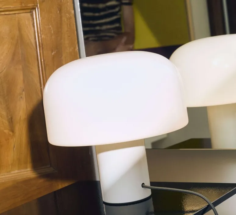 Lampe*Flos Lampe à poser, Bellhop Glass T, , Ø33cm, H33,9cm - blanc