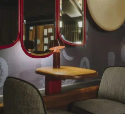 Lampe*Marset Lampe à poser, Bicoca, LED, dimmable, , H22,5cm - rouge