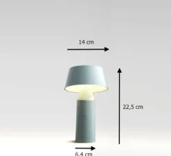 Lampe*Marset Lampe à poser, Bicoca, LED, dimmable, , H22,5cm - rouge